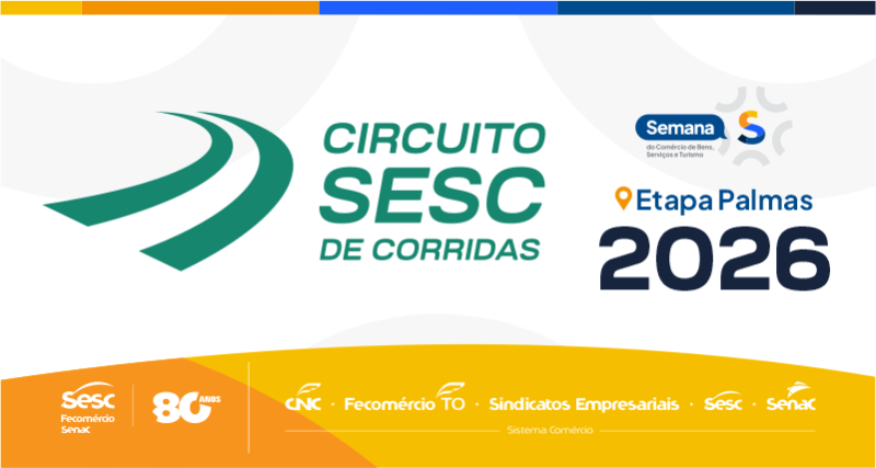 Sesc Tocantins abre inscrições para Circuito Sesc de Corridas em Palmas
