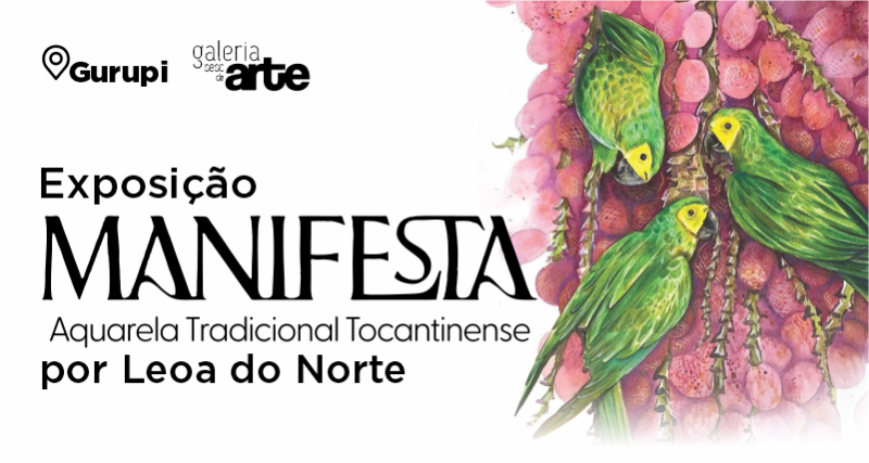 Exposição “Manifesta” retrata folclore do norte brasileiro pelas mãos da artista Leoa do Norte, na Galeria Sesc de Artes em Gurupi