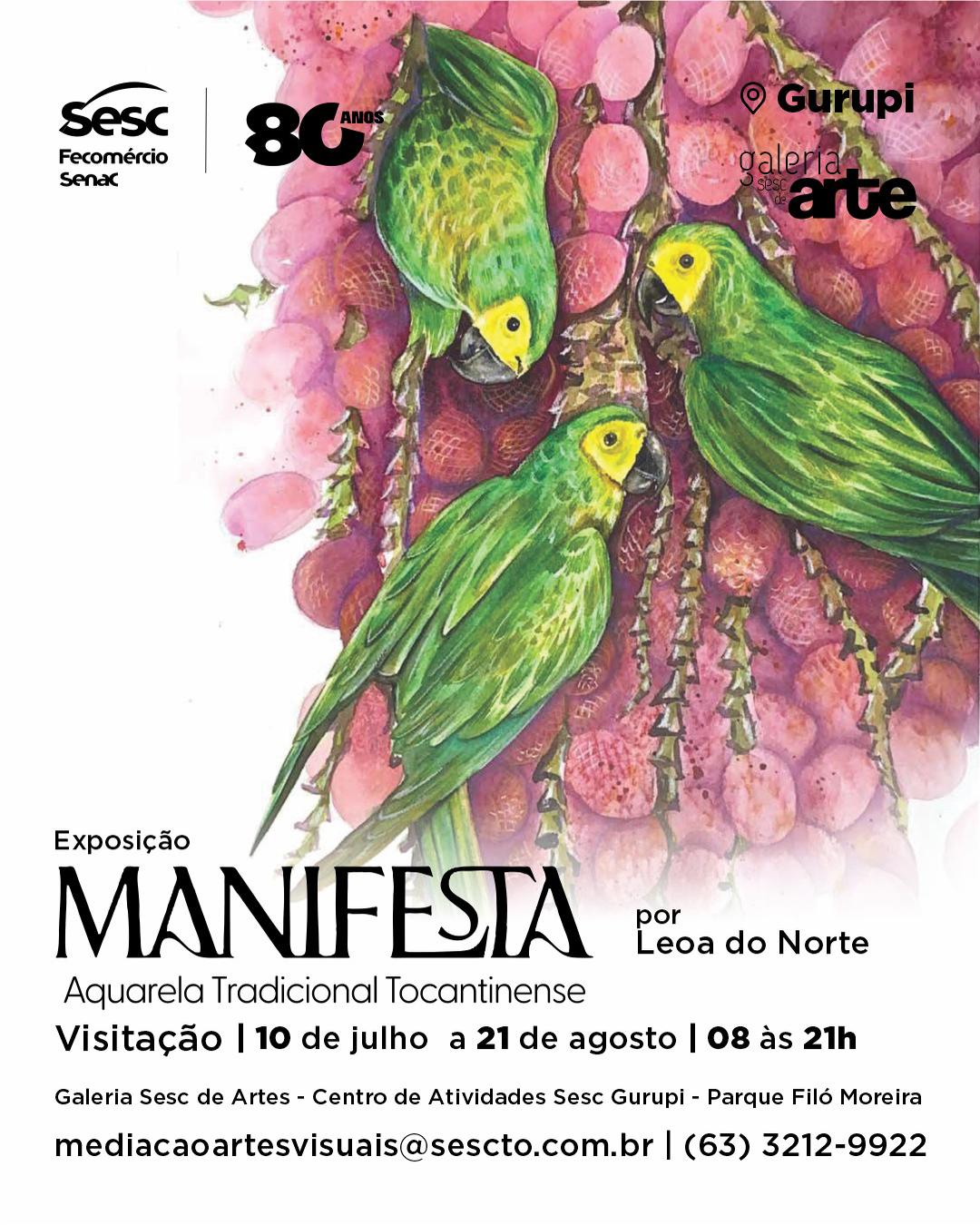 Exposição Manifesta: Aquarela Tradicional Tocantinense